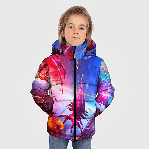 Зимняя куртка для мальчика Mass effect / 3D-Черный – фото 3