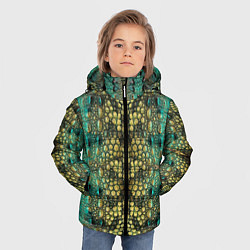 Куртка зимняя для мальчика Крокодил, цвет: 3D-светло-серый — фото 2