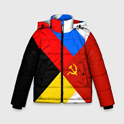 Куртка зимняя для мальчика Вечная Россия, цвет: 3D-красный