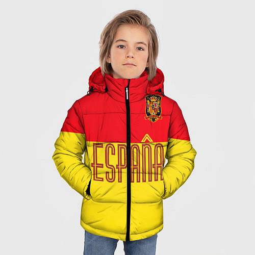 Зимняя куртка для мальчика Сборная Испании: Евро 2016 / 3D-Черный – фото 3
