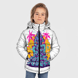 Куртка зимняя для мальчика Hotline Miami: Throne, цвет: 3D-черный — фото 2