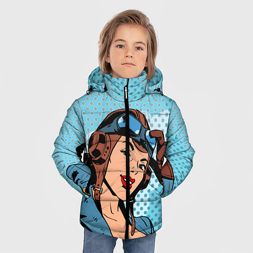 Зимняя куртка для мальчика ВВС / 3D-Черный – фото 3
