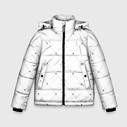 Куртка зимняя для мальчика Точечный узор!, цвет: 3D-черный
