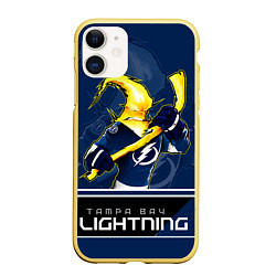 Чехол iPhone 11 матовый Bay Lightning, цвет: 3D-желтый