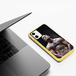 Чехол iPhone 11 матовый Конор Макгрегор цвета 3D-желтый — фото 2