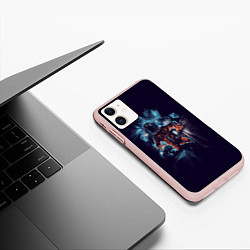 Чехол iPhone 11 матовый Неизвестная галактика, цвет: 3D-светло-розовый — фото 2