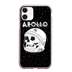 Чехол iPhone 11 матовый Apollo, цвет: 3D-светло-розовый