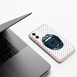 Чехол iPhone 11 матовый Eaten Up By Nothing, цвет: 3D-светло-розовый — фото 2