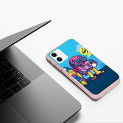 Чехол iPhone 11 матовый Летнее мороженное, цвет: 3D-светло-розовый — фото 2