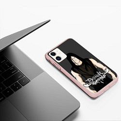 Чехол iPhone 11 матовый Dethklok Man, цвет: 3D-светло-розовый — фото 2