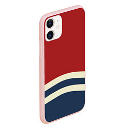 Чехол iPhone 11 матовый Волны в море, цвет: 3D-светло-розовый — фото 2