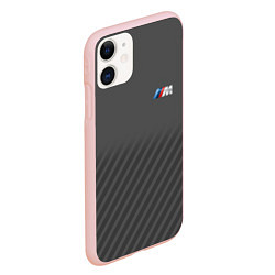 Чехол iPhone 11 матовый BMW M SPORT, цвет: 3D-светло-розовый — фото 2