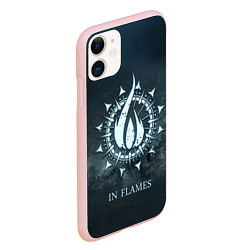 Чехол iPhone 11 матовый In Flames: Cold Fire, цвет: 3D-светло-розовый — фото 2