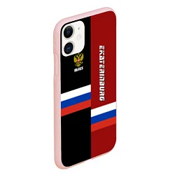 Чехол iPhone 11 матовый Ekaterinburg, Russia, цвет: 3D-светло-розовый — фото 2