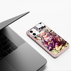 Чехол iPhone 11 матовый No Game No Life, цвет: 3D-светло-розовый — фото 2