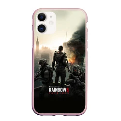 Чехол iPhone 11 матовый Rainbow Six: Patriots, цвет: 3D-светло-розовый