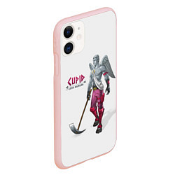 Чехол iPhone 11 матовый Fortnite: Love Ranger, цвет: 3D-светло-розовый — фото 2