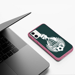 Чехол iPhone 11 матовый Akinfeev Style, цвет: 3D-малиновый — фото 2