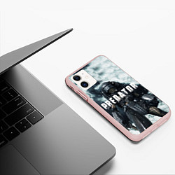 Чехол iPhone 11 матовый Winter Predator, цвет: 3D-светло-розовый — фото 2