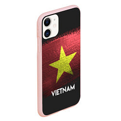 Чехол iPhone 11 матовый Vietnam Style, цвет: 3D-светло-розовый — фото 2
