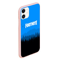 Чехол iPhone 11 матовый Fortnite: Sky Forest, цвет: 3D-светло-розовый — фото 2