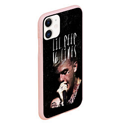 Чехол iPhone 11 матовый Lil Peep: 16 Lines, цвет: 3D-светло-розовый — фото 2