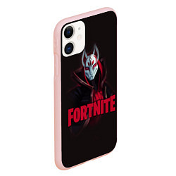 Чехол iPhone 11 матовый Fortnite, цвет: 3D-светло-розовый — фото 2