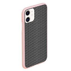 Чехол iPhone 11 матовый Кольчуга воина, цвет: 3D-светло-розовый — фото 2