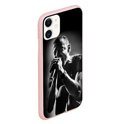 Чехол iPhone 11 матовый Chester Bennington Linkin Park, цвет: 3D-светло-розовый — фото 2