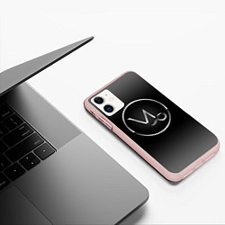 Чехол iPhone 11 матовый Capricorn Козерог, цвет: 3D-светло-розовый — фото 2