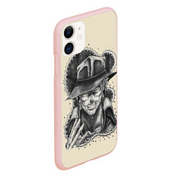 Чехол iPhone 11 матовый JoJo Bizarre Adventure, цвет: 3D-светло-розовый — фото 2