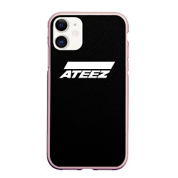 Чехол iPhone 11 матовый ATEEZ, цвет: 3D-светло-розовый