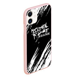 Чехол iPhone 11 матовый My Chemical Romance, цвет: 3D-светло-розовый — фото 2