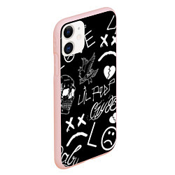 Чехол iPhone 11 матовый Lil Peep, цвет: 3D-светло-розовый — фото 2