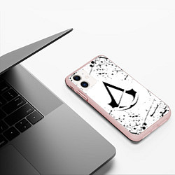 Чехол iPhone 11 матовый ASSASSINS CREED, цвет: 3D-светло-розовый — фото 2