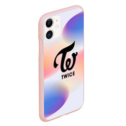 Чехол iPhone 11 матовый TWICE, цвет: 3D-светло-розовый — фото 2