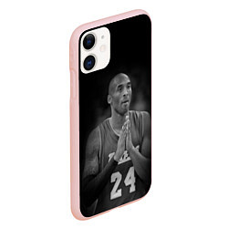 Чехол iPhone 11 матовый Коби Брайант, цвет: 3D-светло-розовый — фото 2