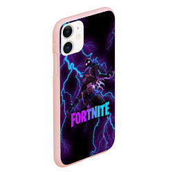 Чехол iPhone 11 матовый FORTNITE RAVEN, цвет: 3D-светло-розовый — фото 2