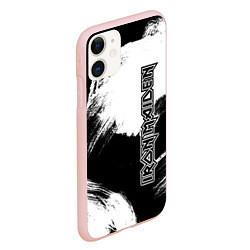 Чехол iPhone 11 матовый Iron Maiden, цвет: 3D-светло-розовый — фото 2