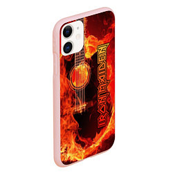 Чехол iPhone 11 матовый Iron Maiden, цвет: 3D-светло-розовый — фото 2