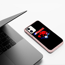 Чехол iPhone 11 матовый LIMP BIZKIT, цвет: 3D-светло-розовый — фото 2