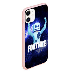 Чехол iPhone 11 матовый Marshmello, цвет: 3D-светло-розовый — фото 2