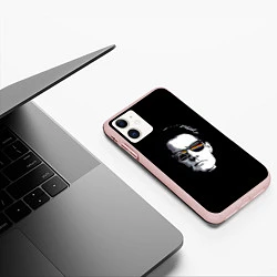 Чехол iPhone 11 матовый Twin Peaks, цвет: 3D-светло-розовый — фото 2