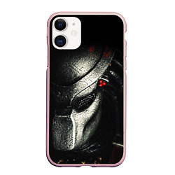 Чехол iPhone 11 матовый PREDATOR, цвет: 3D-светло-розовый