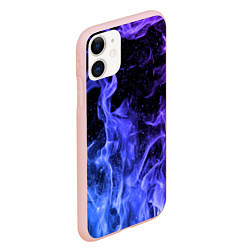 Чехол iPhone 11 матовый ОГОНЬ, цвет: 3D-светло-розовый — фото 2