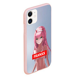 Чехол iPhone 11 матовый Милый во Франксе, цвет: 3D-светло-розовый — фото 2