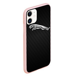 Чехол iPhone 11 матовый Jaguar Z, цвет: 3D-светло-розовый — фото 2