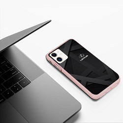 Чехол iPhone 11 матовый LEXUS, цвет: 3D-светло-розовый — фото 2