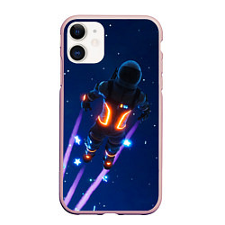 Чехол iPhone 11 матовый Dark Voyager, цвет: 3D-светло-розовый