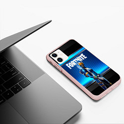 Чехол iPhone 11 матовый FORTNITE, цвет: 3D-светло-розовый — фото 2
